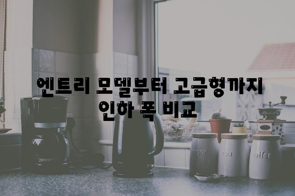  엔트리 모델부터 고급형까지 인하 폭 비교