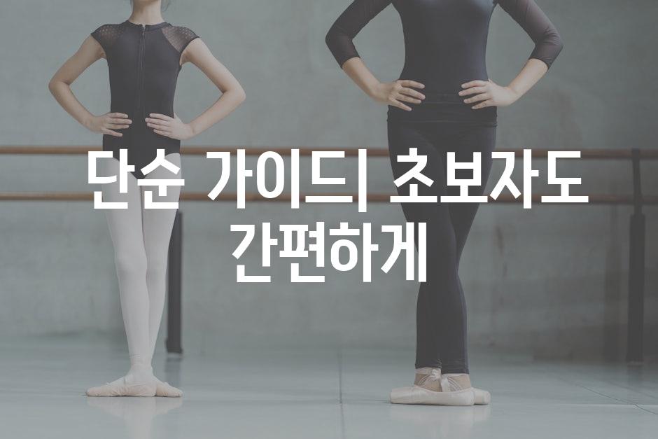  단순 가이드| 초보자도 간편하게