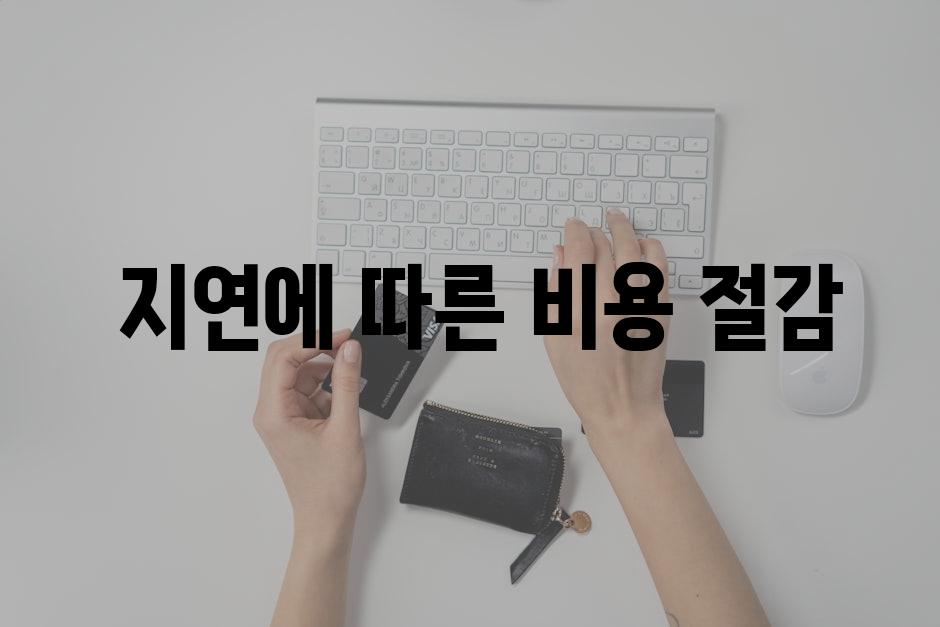  지연에 따른 비용 절감