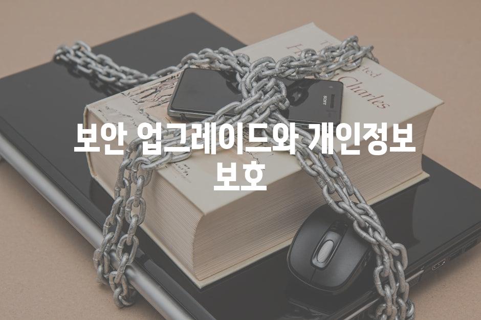  보안 업그레이드와 개인정보 보호