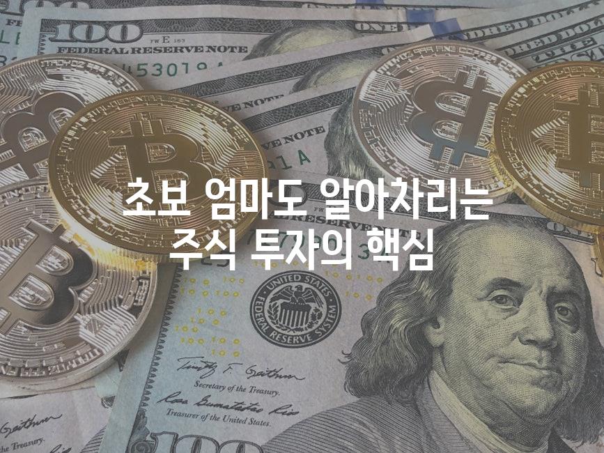  초보 엄마도 알아차리는 주식 투자의 핵심