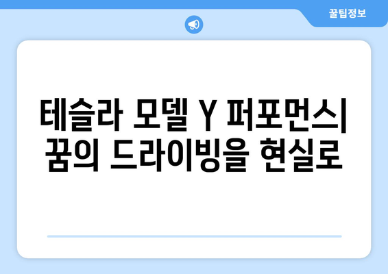 테슬라 모델 Y 퍼포먼스| 빠른 출고 가능 |  지금 바로 예약하고 꿈의 드라이빙을 경험하세요!