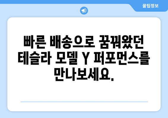 테슬라 모델 Y 퍼포먼스, 지금 바로 주문하고 빠른 배송 받으세요! | 테슬라, 전기차, 빠른 배송