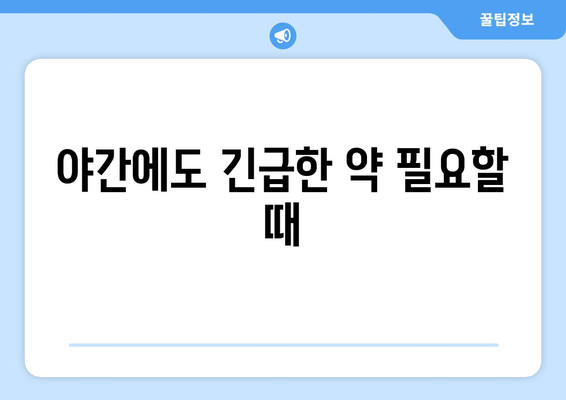 전라남도 함평군 해보면 24시간 토요일 일요일 휴일 공휴일 야간 약국