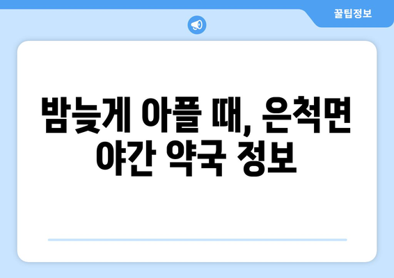 경상북도 상주시 은척면 24시간 토요일 일요일 휴일 공휴일 야간 약국