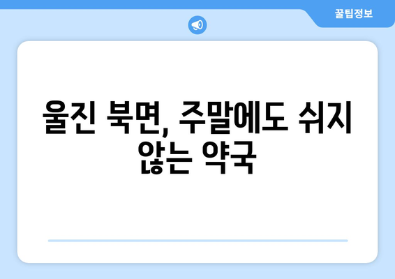 경상북도 울진군 북면 24시간 토요일 일요일 휴일 공휴일 야간 약국