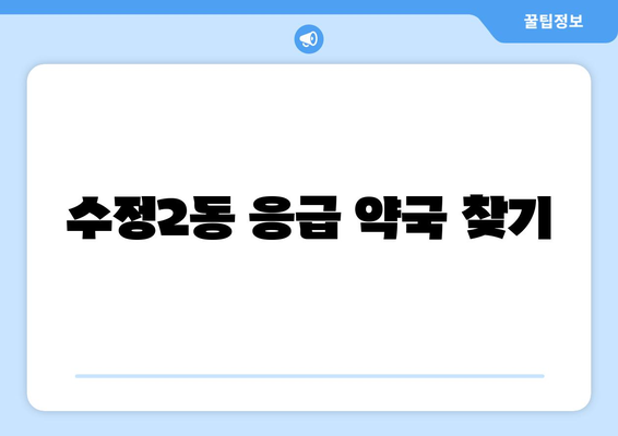 부산시 동구 수정2동 24시간 토요일 일요일 휴일 공휴일 야간 약국