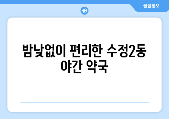 부산시 동구 수정2동 24시간 토요일 일요일 휴일 공휴일 야간 약국