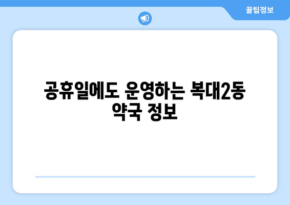 충청북도 청주시 흥덕구 복대2동 24시간 토요일 일요일 휴일 공휴일 야간 약국