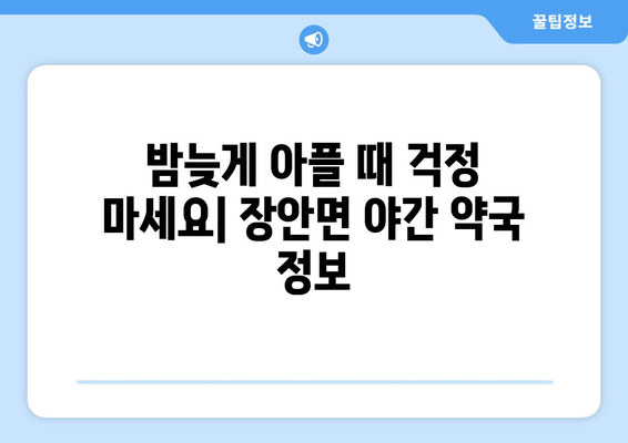 경기도 화성시 장안면 24시간 토요일 일요일 휴일 공휴일 야간 약국