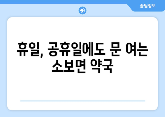 대구시 군위군 소보면 24시간 토요일 일요일 휴일 공휴일 야간 약국