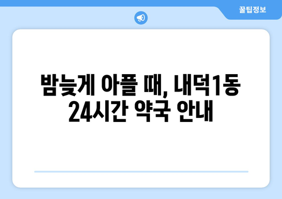 충청북도 청주시 청원구 내덕1동 24시간 토요일 일요일 휴일 공휴일 야간 약국