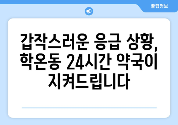 경기도 광명시 학온동 24시간 토요일 일요일 휴일 공휴일 야간 약국