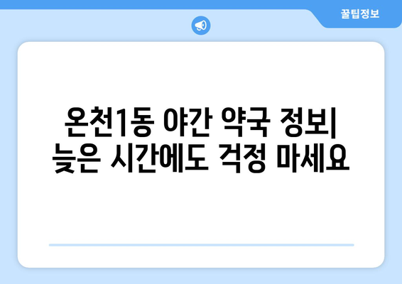 대전시 유성구 온천1동 24시간 토요일 일요일 휴일 공휴일 야간 약국