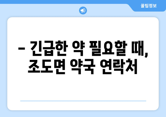 전라남도 진도군 조도면 24시간 토요일 일요일 휴일 공휴일 야간 약국