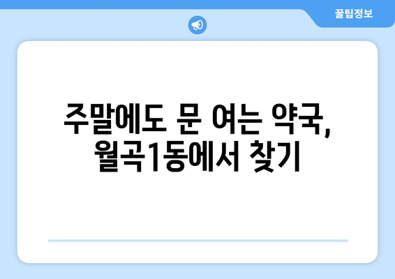 광주시 광산구 월곡1동 24시간 토요일 일요일 휴일 공휴일 야간 약국