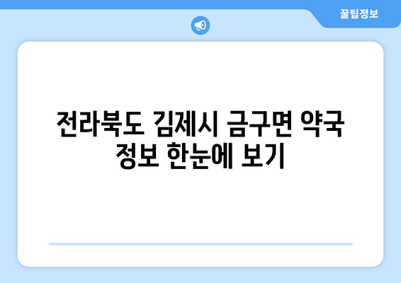 전라북도 김제시 금구면 24시간 토요일 일요일 휴일 공휴일 야간 약국