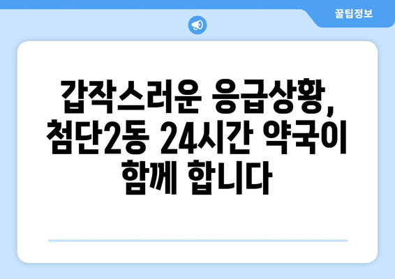 광주시 광산구 첨단2동 24시간 토요일 일요일 휴일 공휴일 야간 약국