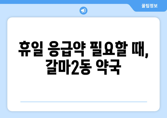 대전시 서구 갈마2동 24시간 토요일 일요일 휴일 공휴일 야간 약국