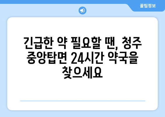 충청북도 청주시 청원구 중앙탑면 24시간 토요일 일요일 휴일 공휴일 야간 약국