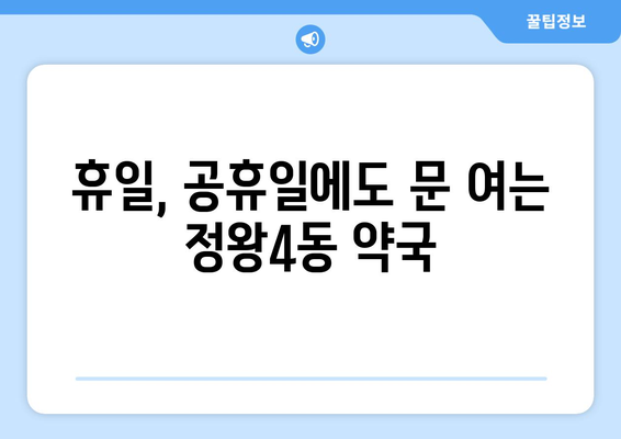 경기도 시흥시 정왕4동 24시간 토요일 일요일 휴일 공휴일 야간 약국