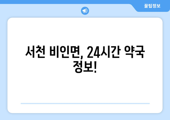 충청남도 서천군 비인면 24시간 토요일 일요일 휴일 공휴일 야간 약국