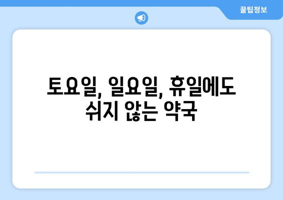 서울시 금천구 시흥제5동 24시간 토요일 일요일 휴일 공휴일 야간 약국