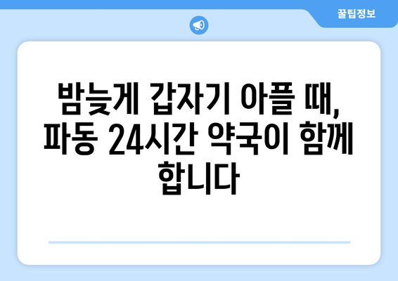 대구시 수성구 파동 24시간 토요일 일요일 휴일 공휴일 야간 약국