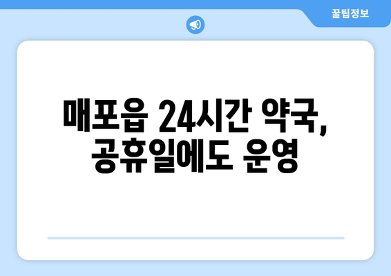 충청북도 단양군 매포읍 24시간 토요일 일요일 휴일 공휴일 야간 약국