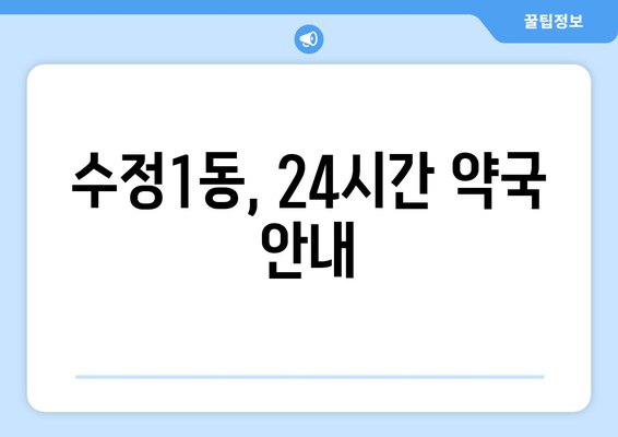 부산시 동구 수정1동 24시간 토요일 일요일 휴일 공휴일 야간 약국