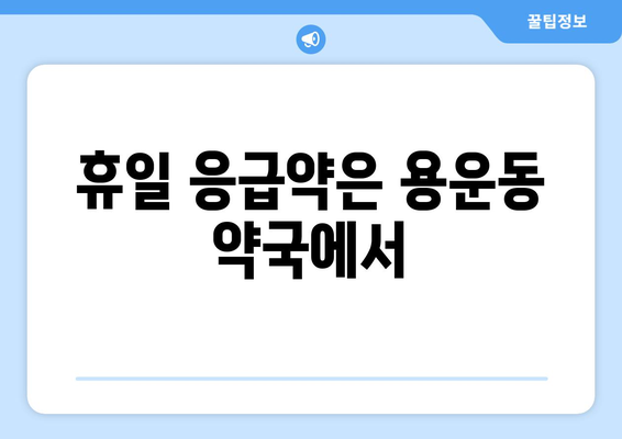 대전시 동구 용운동 24시간 토요일 일요일 휴일 공휴일 야간 약국