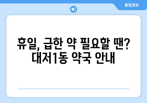 부산시 강서구 대저1동 24시간 토요일 일요일 휴일 공휴일 야간 약국