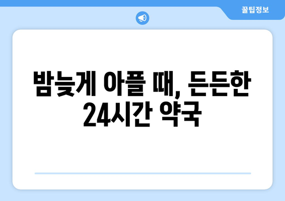 서울시 노원구 중계1동 24시간 토요일 일요일 휴일 공휴일 야간 약국