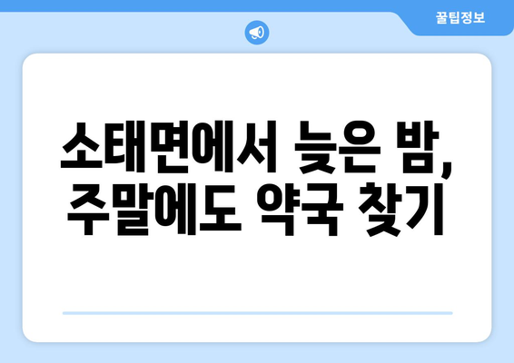 충청북도 충주시 소태면 24시간 토요일 일요일 휴일 공휴일 야간 약국