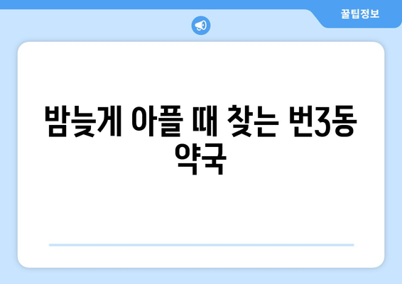 서울시 강북구 번3동 24시간 토요일 일요일 휴일 공휴일 야간 약국