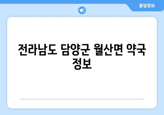 전라남도 담양군 월산면 24시간 토요일 일요일 휴일 공휴일 야간 약국