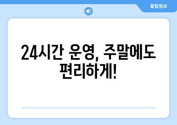 인천시 부평구 부개3동 24시간 토요일 일요일 휴일 공휴일 야간 약국