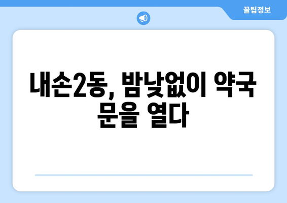 경기도 의왕시 내손2동 24시간 토요일 일요일 휴일 공휴일 야간 약국