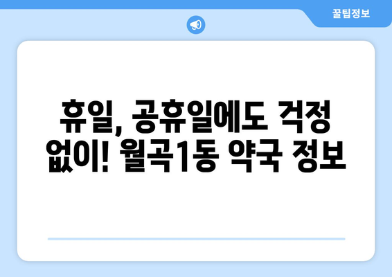 광주시 광산구 월곡1동 24시간 토요일 일요일 휴일 공휴일 야간 약국