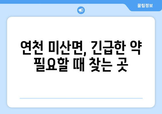 경기도 연천군 미산면 24시간 토요일 일요일 휴일 공휴일 야간 약국