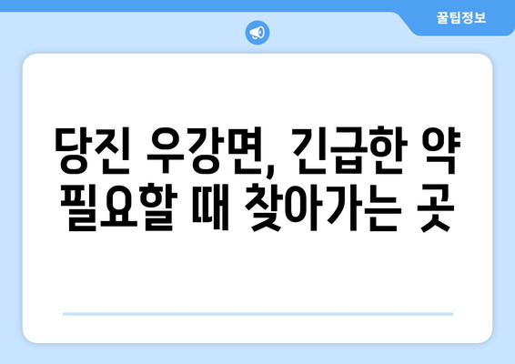 충청남도 당진시 우강면 24시간 토요일 일요일 휴일 공휴일 야간 약국