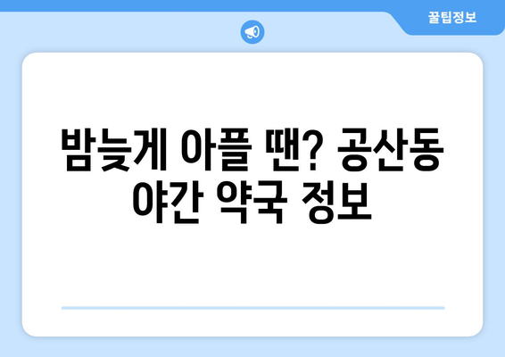 대구시 동구 공산동 24시간 토요일 일요일 휴일 공휴일 야간 약국