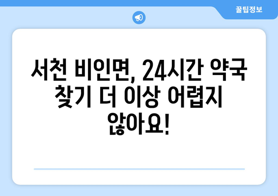 충청남도 서천군 비인면 24시간 토요일 일요일 휴일 공휴일 야간 약국