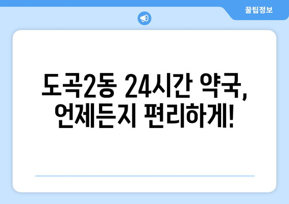 서울시 강남구 도곡2동 24시간 토요일 일요일 휴일 공휴일 야간 약국