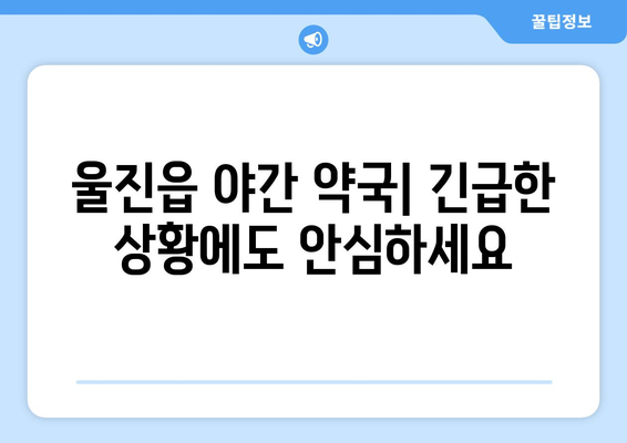 경상북도 울진군 울진읍 24시간 토요일 일요일 휴일 공휴일 야간 약국