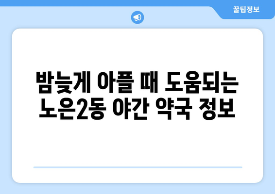 대전시 유성구 노은2동 24시간 토요일 일요일 휴일 공휴일 야간 약국