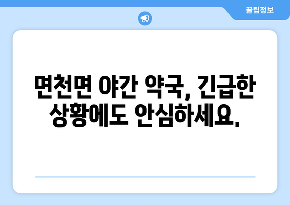 충청남도 당진시 면천면 24시간 토요일 일요일 휴일 공휴일 야간 약국