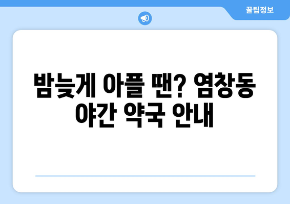 서울시 강서구 염창동 24시간 토요일 일요일 휴일 공휴일 야간 약국