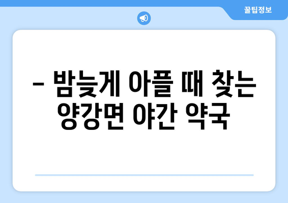 충청북도 영동군 양강면 24시간 토요일 일요일 휴일 공휴일 야간 약국