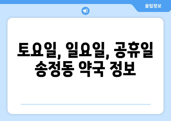 부산시 해운대구 송정동 24시간 토요일 일요일 휴일 공휴일 야간 약국